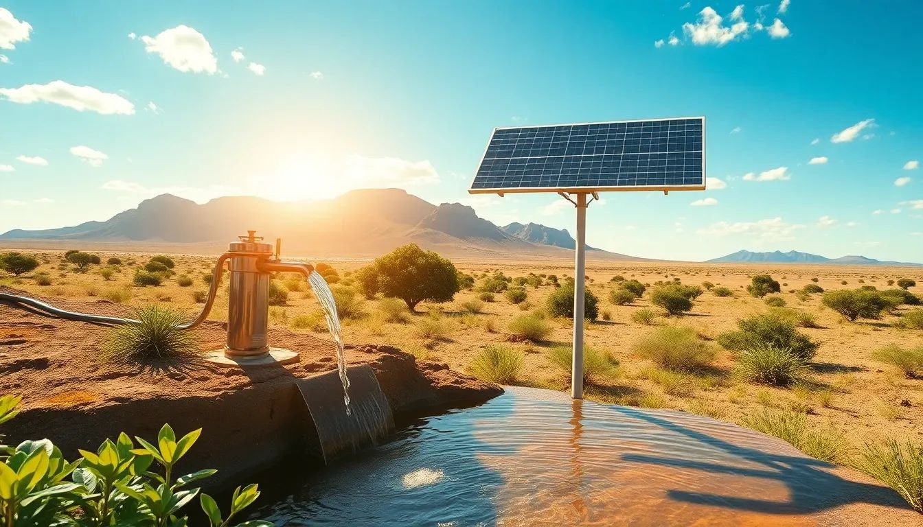 Solar water pump installation